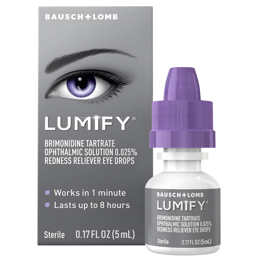 Lumify ®️ Bausch + Lomb XL • Oogdruppels Tegen Hooikoorts, Rode Ogen & Geïrriteerde Ogen • 1x5ml
