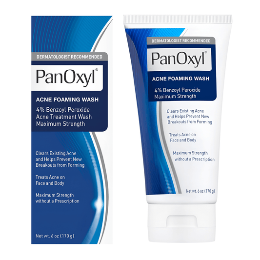 PanOxyl ®️ Acne Creamy Wash 4% Benzoyl Peroxide Daily Control • Acne Crèmige Wasgel Tegen Acne & Verdere Uitbraak Van Acne  • 1x170gr