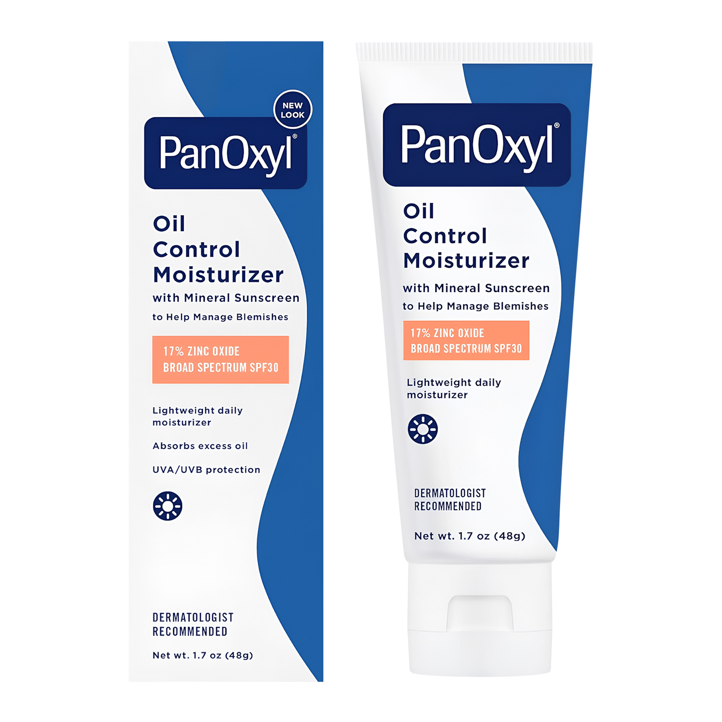 PanOxyl ®️ Oil Control Moisturizer 17% Zinc Oxide Broad Spectrum SPF30 • Oil Control Moisturizer For Oily To Acne Prone Skin Types • 1x48gr