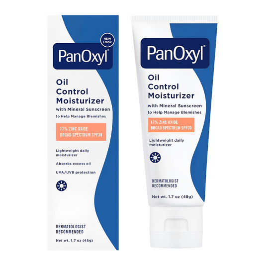 PanOxyl ®️ Oil Control Moisturizer 17% Zinc Oxide Broad Spectrum SPF30 • Oil Control Moisturizer For Oily To Acne Prone Skin Types • 1x48gr