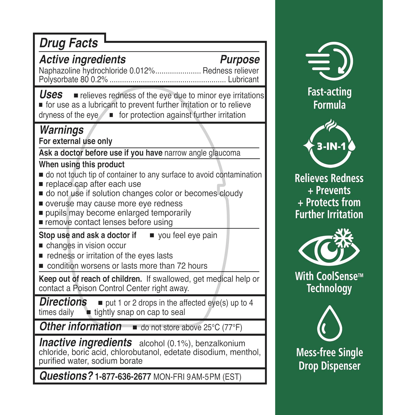 Rohto ®️ Cooling Eye Drops Cool Relief • Eye Drops Against Red Eyes & Dry Eyes • 1x13ml