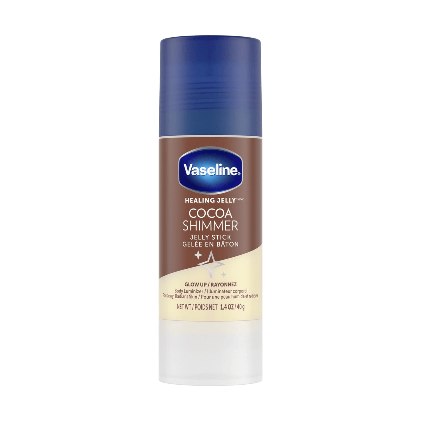 VaselineHealingJellyCocoaShimmerJellyStick1x40gr-PackageFrontside