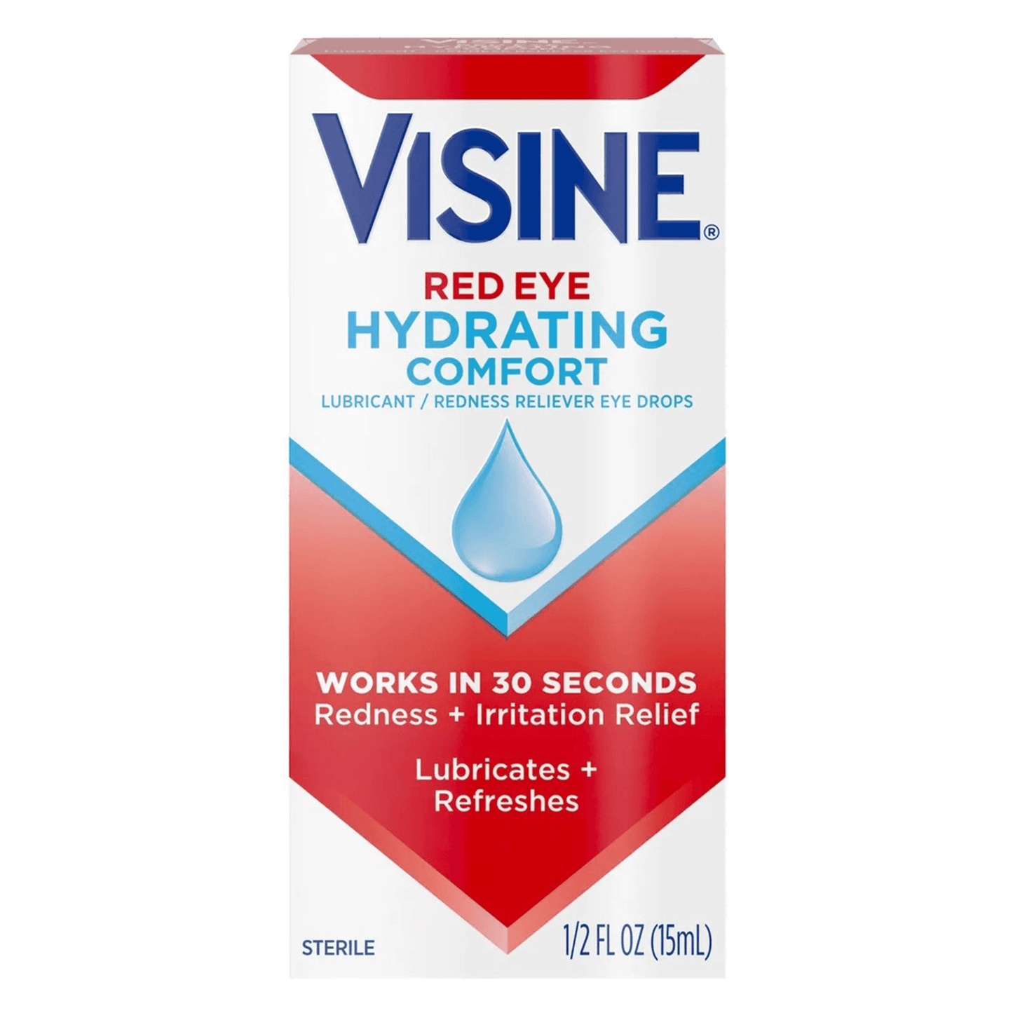 Visine ®️ Red Eye Hydrating Comfort XL • Oogdruppels Tegen Rode Ogen, Droge Ogen, Branderige Ogen & Geïrriteerde Ogen • 1x15ml