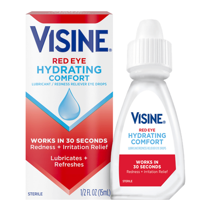 Visine ®️ Red Eye Hydrating Comfort XL • Oogdruppels Tegen Rode Ogen, Droge Ogen, Branderige Ogen & Geïrriteerde Ogen • 1x15ml
