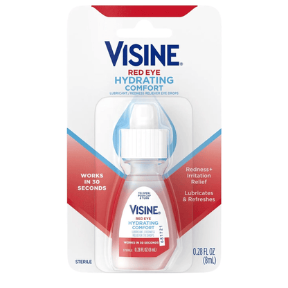 Visine ®️ Red Eye Hydrating Comfort • Oogdruppels Tegen Rode Ogen, Droge Ogen, Branderige Ogen & Geïrriteerde Ogen • 1x8ml